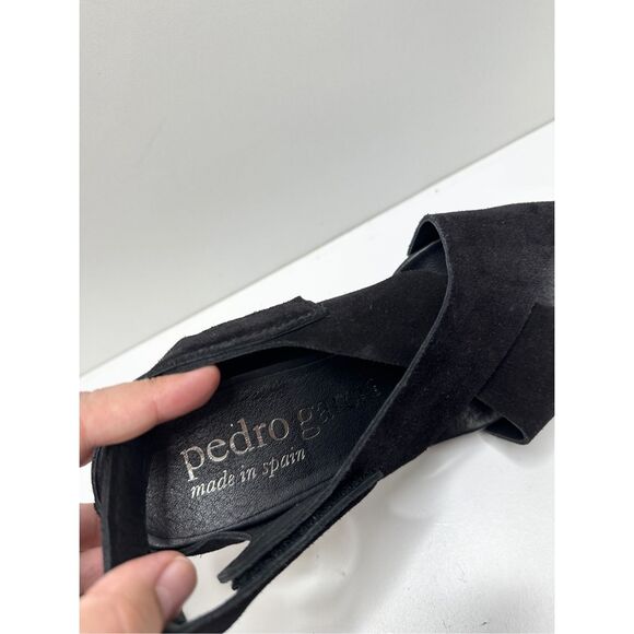 Pedro Garcia Shoes Womens Size 8.5 Black Open Toe Yuval Slingback Leather Sandal - Picture 6 of 12